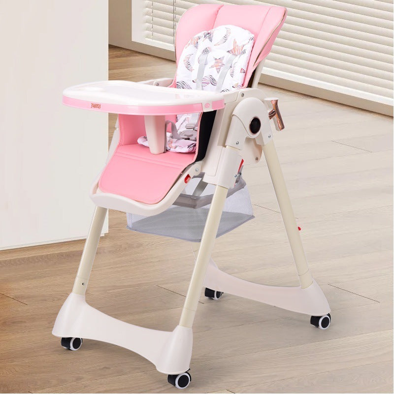 Baby dining chair foldable, reclining, rocking, portable baby eating seat, home baby meal rocking chair