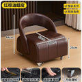 Swivel stool small stool living room for home low stool accessible luxuryclassy shoe changing stool movable leather back stool