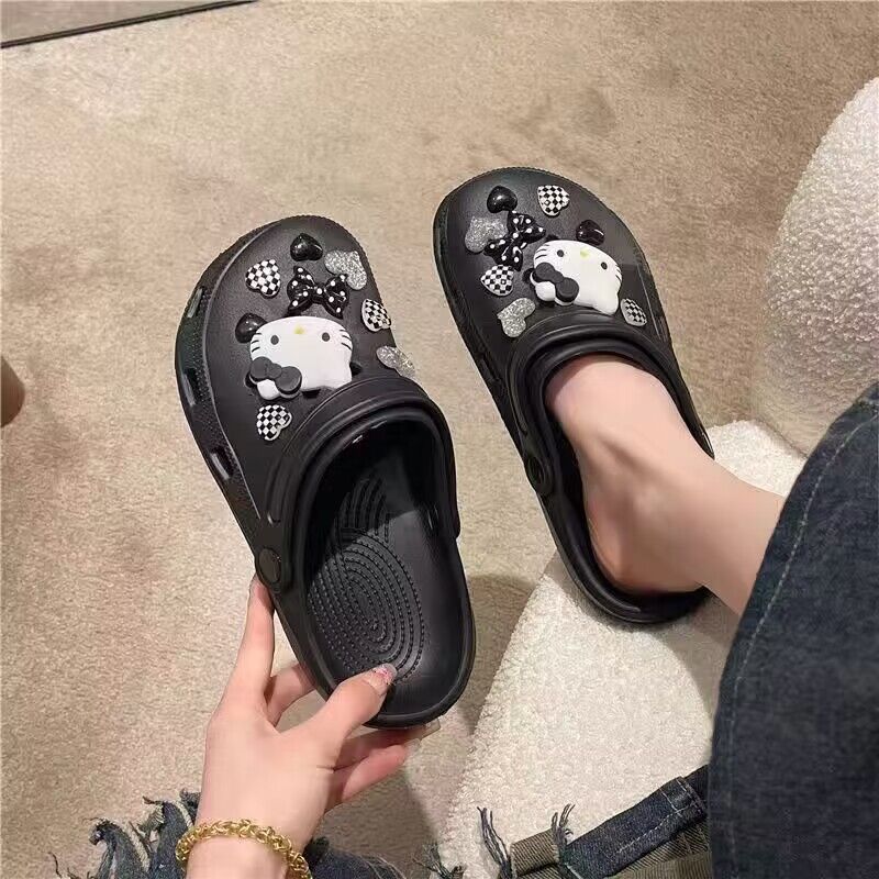 New arrival hole slippers for women student dormitory outwearfashionthick sole beach toe sandals summer popularins