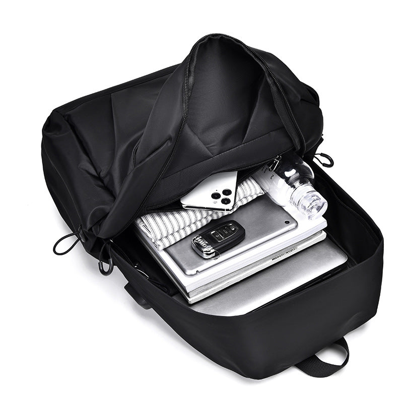 Cross-border backpack male simple leisure student schoolbag business computer bag large capacity sports bag travel bag backpack