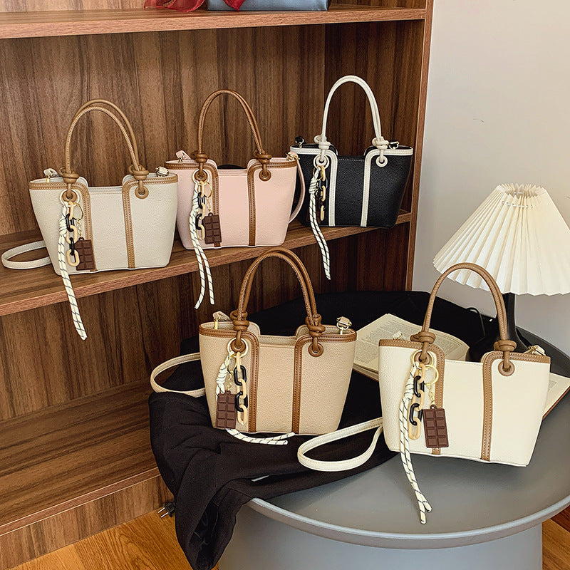 Cross-border textured handbag bag women's large-capacity commuter tote bag summer 2025 new fashion shoulder messenger bag