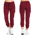 fashion cross-border   women's pants workwear casual elastic waist thin side pockets pants women's pants