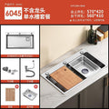 For homethickened sink large single slot 4.0 millet grain embossed 304 stainless steel kitchen sink undercounter sink