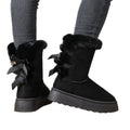 Thick soleheattech snow boots for women winternew arrivalplus sizeplatform shoesfleece-linedthickened fur mouth knee socks cotton shoes