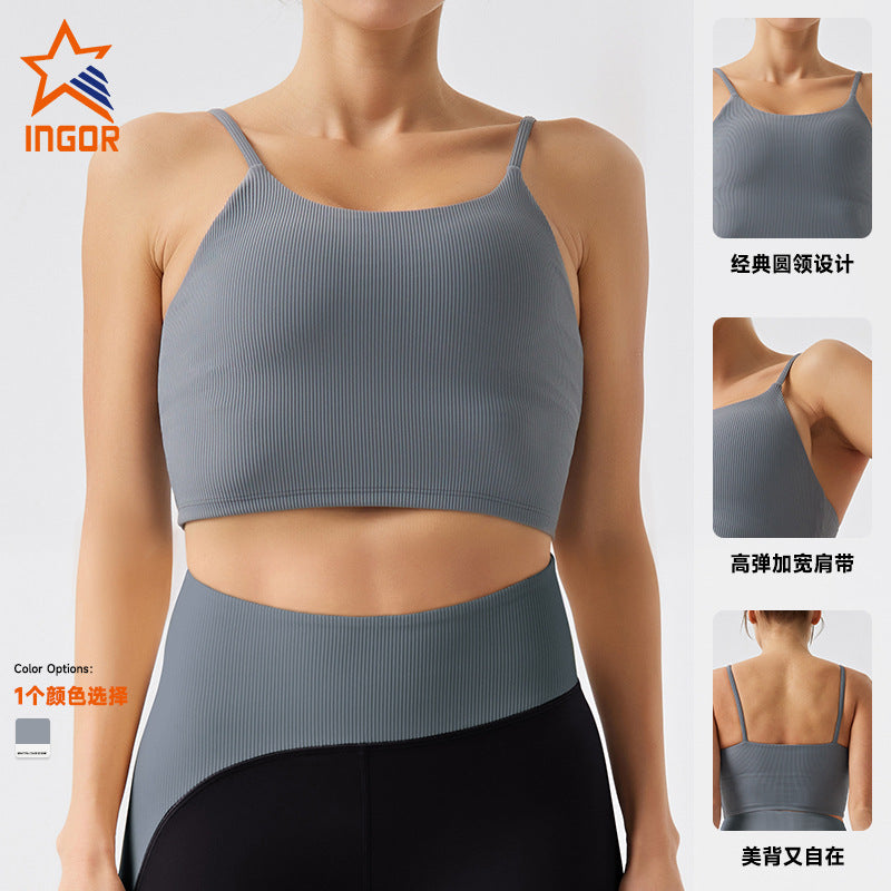 New eco-friendly recycled fabric running & yoga set - slimming yoga top & high-stretch fitness outfit