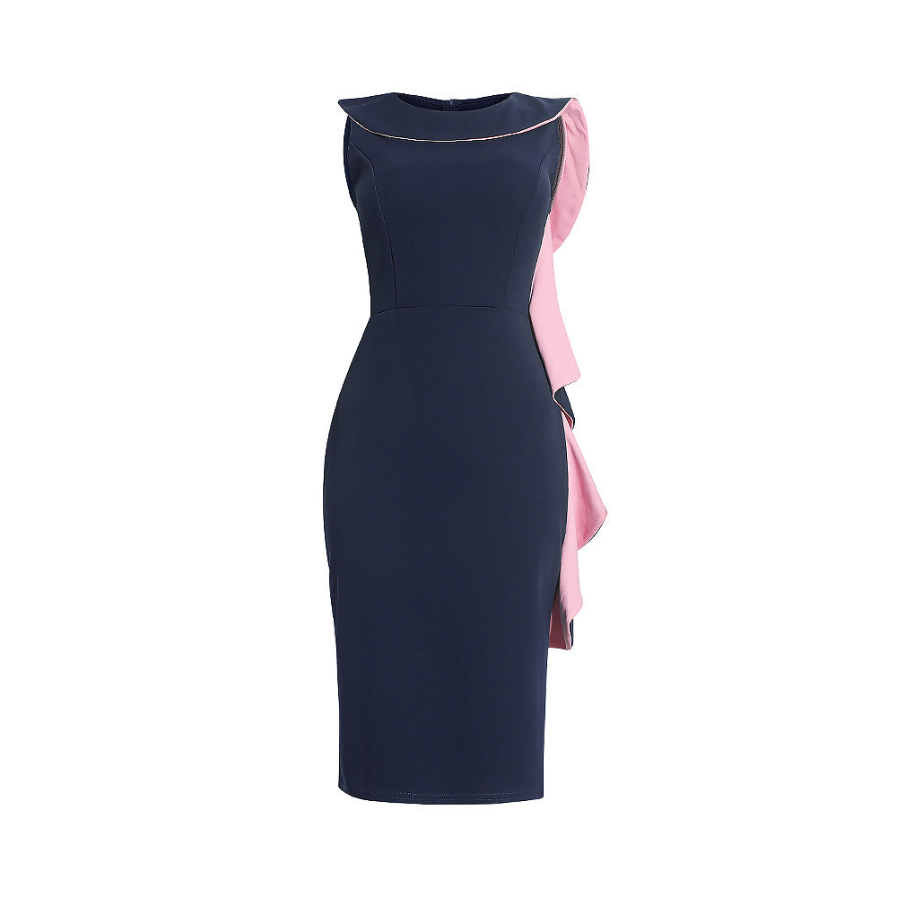African clothing women's plus size round neck daily ol commute pencil skirt  banquet dress