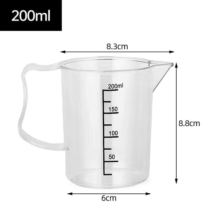 New acrylic printed scale plastic measuring cup double scale pc measuring water kettle thickened high temperature resistant milk tea shop utensils