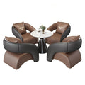Sales office negotiation sofa chair design shape lazy table and chair beauty salon rest area reception one table and four chair combination