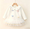 Girls' spring sweet style dress - faux two-piece,  spring collection, trendy girls' dress, princess dress, chanel-inspired, instagram-worthy