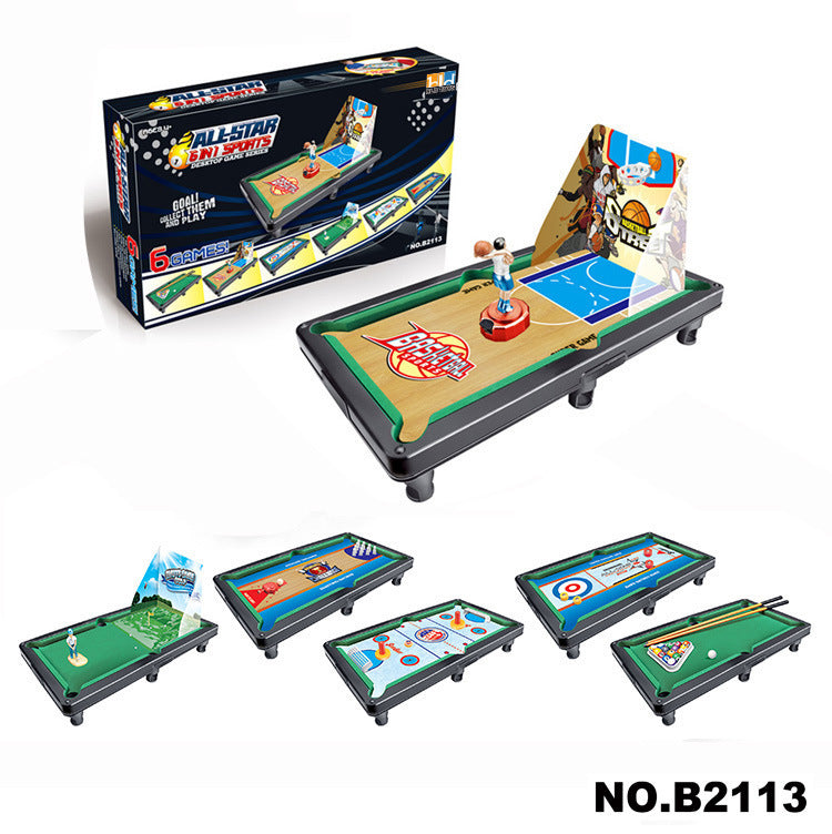 Kids' mini pool table - early education, educational, parent-child interactive game toy - home pool table for boys - tabletop game - cross-border