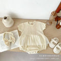 Newborn baby summer fashion romper dress - cute princess style triangle outfit for baby girls