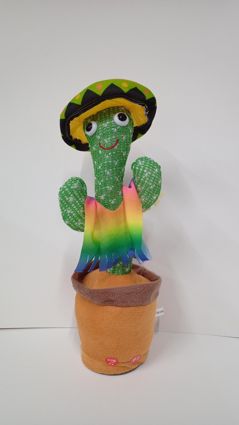 【customizable】trendy cactus singing, dancing, light-up, talking kids' toy - perfect birthday gift for boys and girls