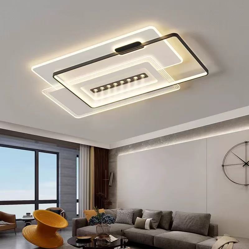 2025 new led ceiling light modern simple atmosphere living room main light bedroom light Zhongshan lighting whole house package