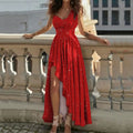 summer new women's clothing: cross-border export fashion, european and american style, asymmetrical one-shoulder high-waisted dress