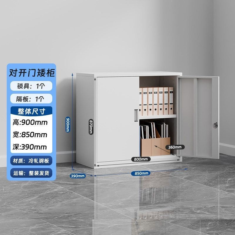 Iron file cabinet low cabinet office data file cabinet steel financial voucher storage cabinet for home storage cabinet