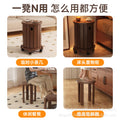 Solid wood stool for home stackable bench combination high round stool stacking stool restaurant stacking guest spare stool