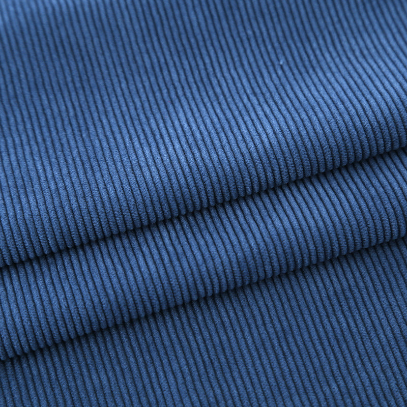 Warp knitted 16-pit elastic corduroy fabric, knitted 16 polyester corduroy casual wear throw pillow women's fabric