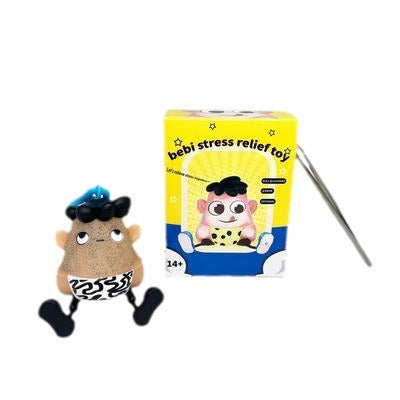 New blackhead remover & stress relief toy - fun keychain accessory for blackhead extraction & beard removal