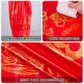 Disposable tablecloth for wedding, wedding banquet, red wedding banquet, thickened round table with happy characters, festive tablecloth, waterproof