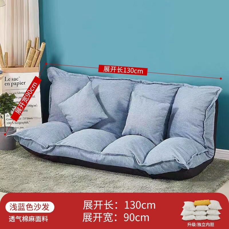 Lazy sofa popular tatami floor bedroom single and double small apartment foldable rental room japanese style bed dual-use