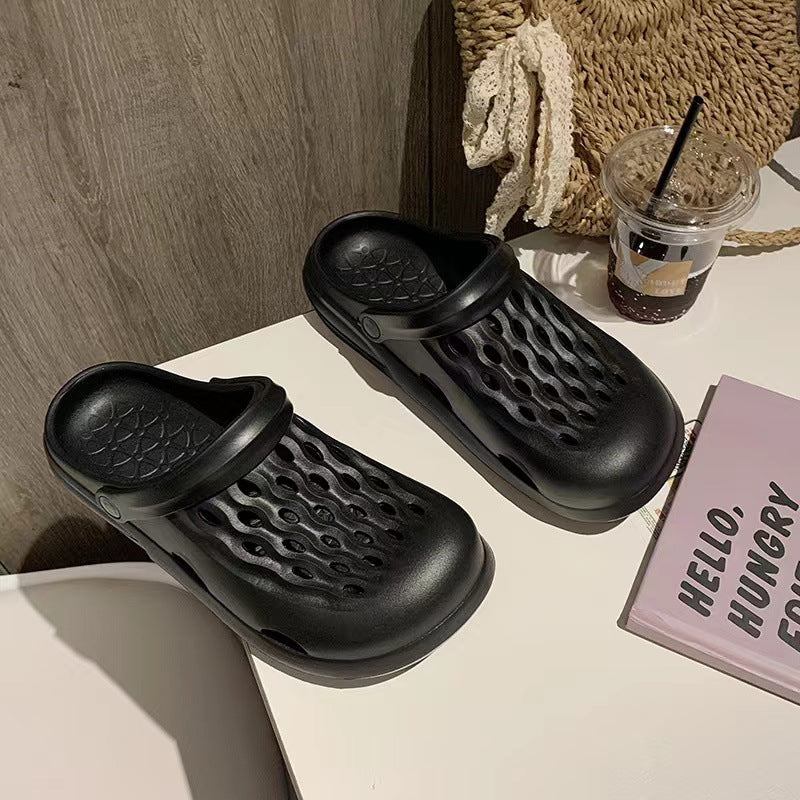 New arrival crocs cute girl fashion student outwear toe shoes summer beach sandals and slippers couple shoes for men