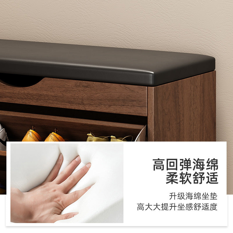 new arrival: bestselling flip-top shoe cabinet - home entryway shoe bench, shoe rack, and stool combo - all-in-one seating & space-saving storage