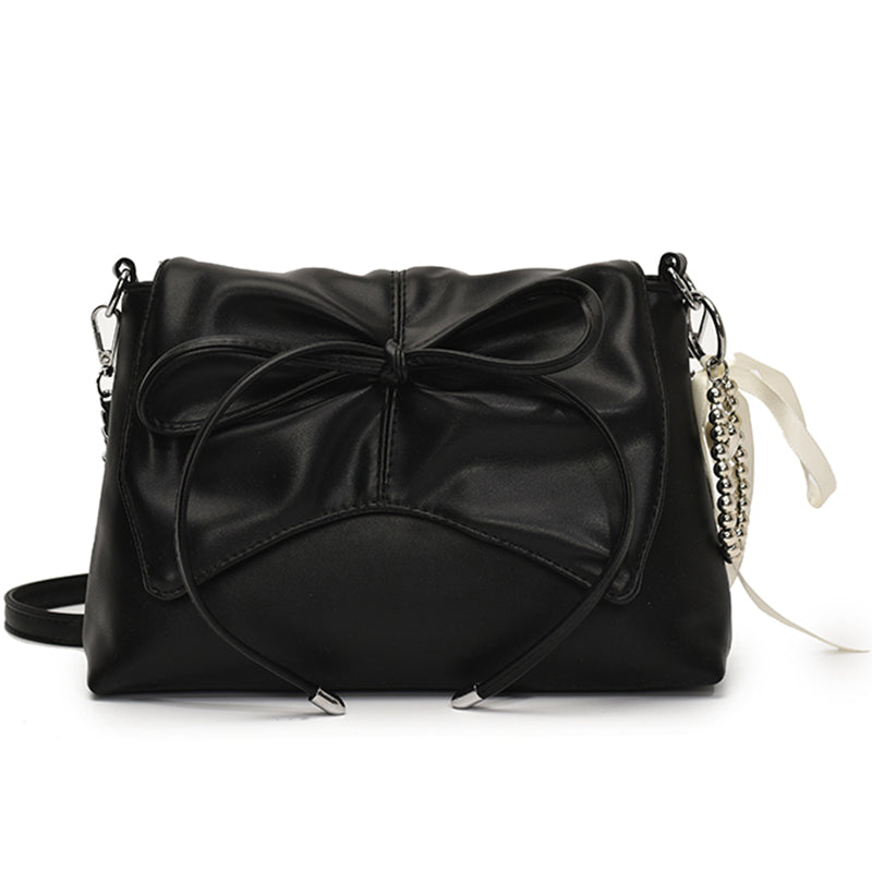 Ballet style bag women's 2025 new popular fashion versatile shoulder bag high-end silver chain messenger bag