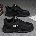 Spring work safety shoes for men, 2025 new winter work boots, mesh construction shoes, breathable mesh men's anti-slip work shoes