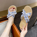 Women's summer outdoor sandals: new versatile lightweight flat sandals, beach-ready floral fashion, non-slip slides