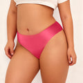 European and american plus size ice silk seamless anti-embarrassment line panties women's sports yoga anti-embarrassment low-rise comfortable ladies' underwear