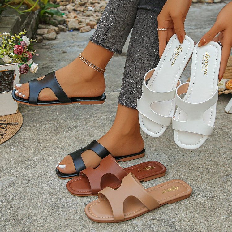 Export large size flat slippers for women support urgent purchase weight 37 260 grams size difference 0.67   agent