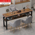 [single table] 120cm brushed black oak + black frame