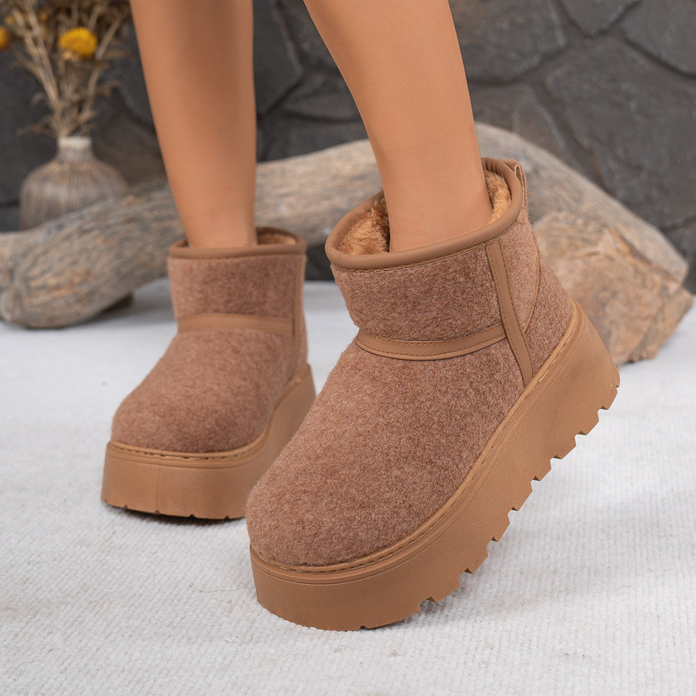 plus sizethick soleknee socks snow boots for women  autumn winternew arrivalfleece-linedthickenedheattech cotton shoes for women