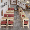 Mizumura bibimbap same style catering restaurant solid wood stool restaurant table and chair combination commercial noodle shop fast food table table
