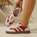 Export color matching retro sneakers outwear autumnew arrival round toe low-top sneakers plus sizecasual german training shoes