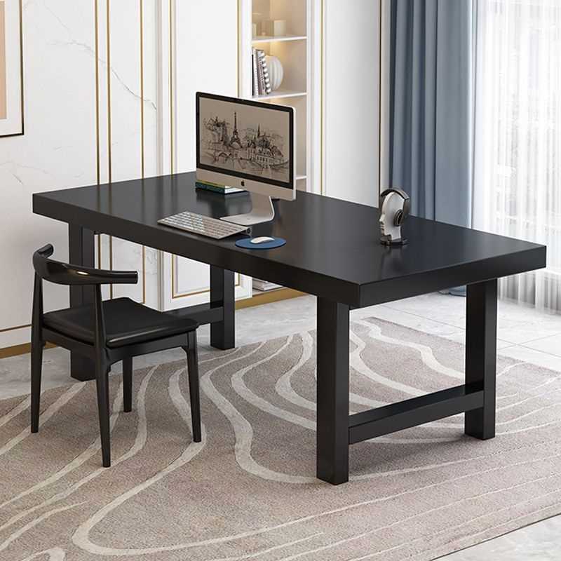 Minimalist living room modern home desktop study table solid wood table executive desk writing desk computer desk extra thick office desk