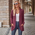 2025 aliexpress european and american cross-border fashion knitted cardigan outerwear - women's hot seller