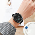 New arrivalexport women's watch three-eye fashion diamond square quartz silicone strap watch student women's watch