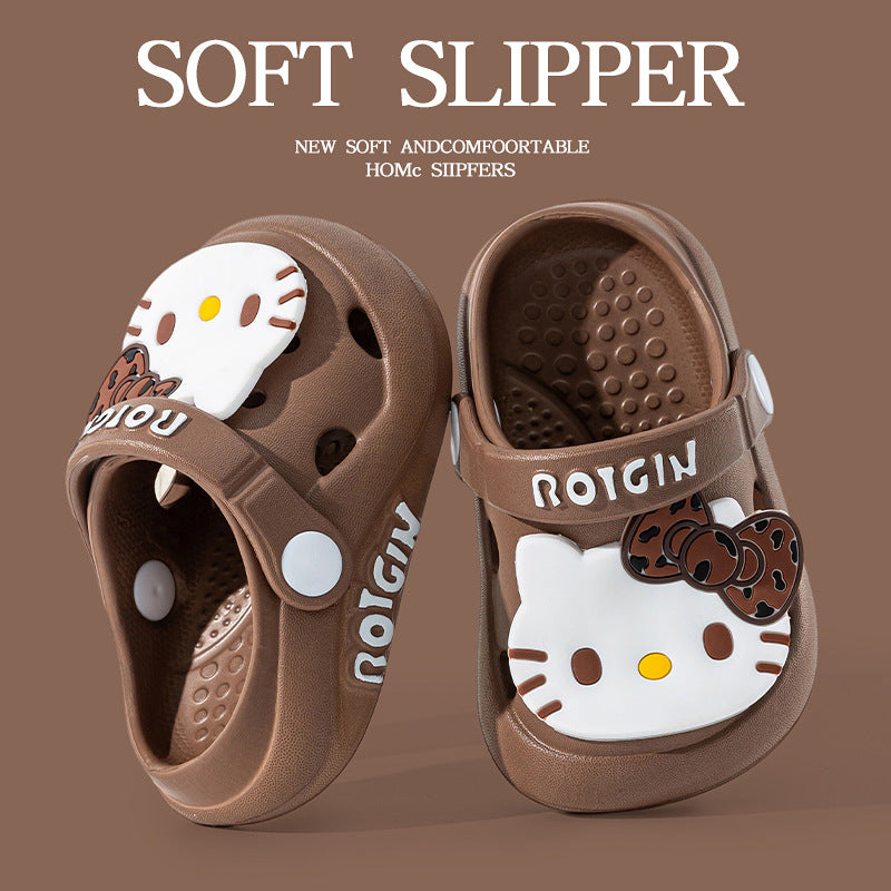 Eva kids' clogs - summer indoor anti-slip cartoon sandals for girls and boys (toddler to big kid sizes) - perfect for beach and everyday wear
