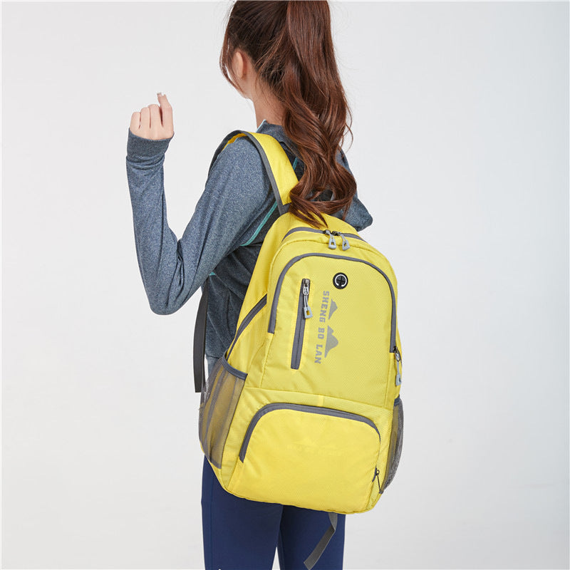 Outdoor backpack hiking bag large capacity new lightweight portable folding backpack travel storage bag sports backpack
