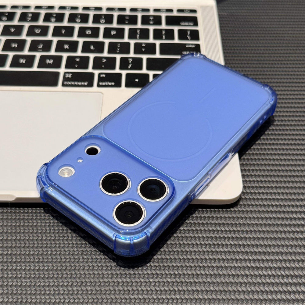 Four-corner anti-fall corning shell is suitable for iphone 16 frosted transparent mobile phone case that instantly turns into apple 17promax soft case
