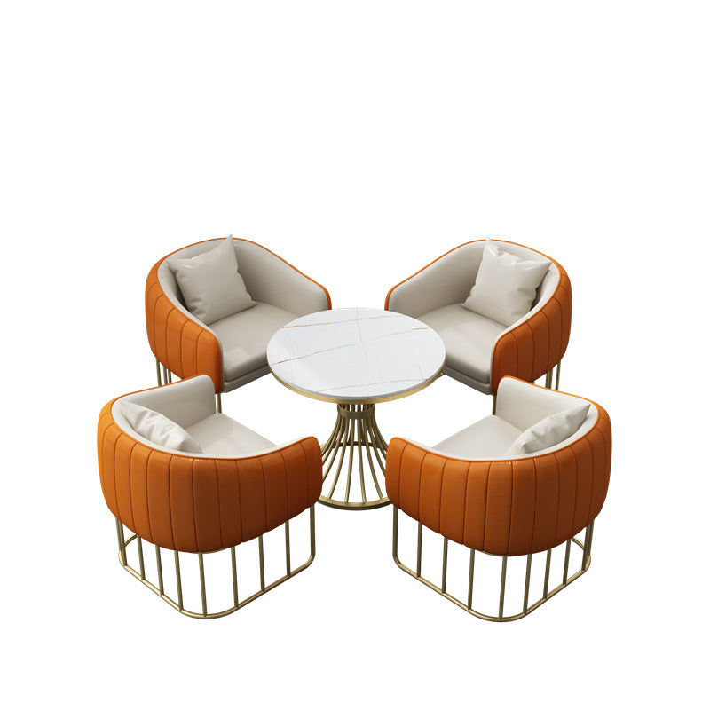 Negotiation table and chair combination sales office hotel rest area beauty salon photo studio reception sofa casual coffee shop booth
