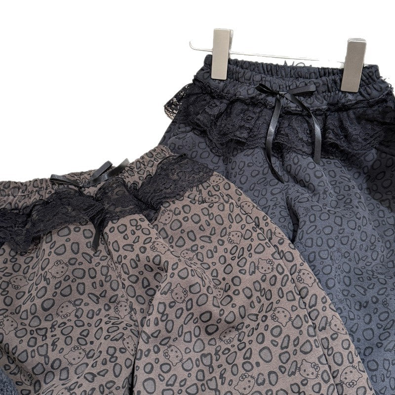 Trendy fall/winter girls' fleece-lined thickened cotton pants - korean style warm, stylish, and casual kids' clothing