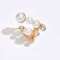 Wholesale pearl ring sets - european & american cross-border vintage faux pearl irregular high-end ring jewelry for women