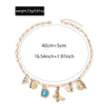 stylish necklace wholesale fresh and natural bee butterfly pendant niche metal sunflower flower necklace for women