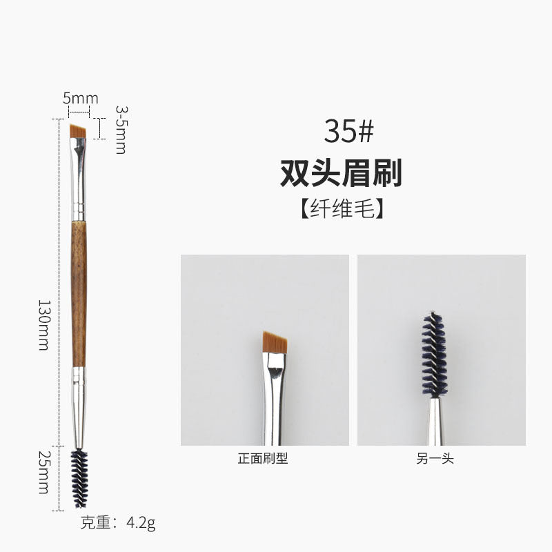 Professional makeup brush set with wooden handles - cangzhou full set: soft blush brush, foundation brush, contour brush, eyeshadow brush, and more