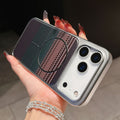 compatible iphone 17 pro gradient carbon fiber plaid phone case, apple 15 magnetic pc protective cover, iphone 16