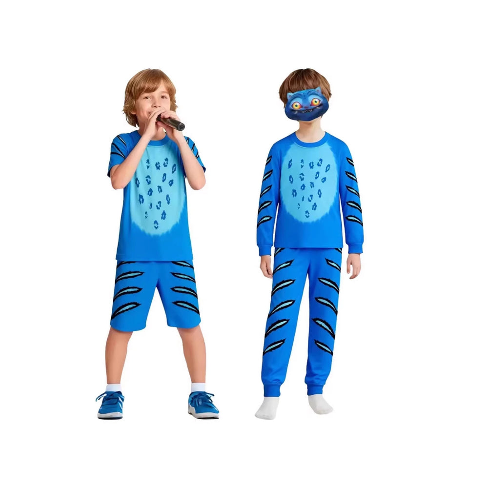 Kpop witcher messenger cat kidslong sleevespants pajamas suit short-sleeved shorts home pajamas