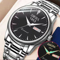 Wholesale amora men's watch - business casual luminous dual calendar non-mechanical casual wristwatch - cross-border waterproof