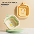 Square cartoon series - green dinosaur + yellow lion [foot & butt washing]